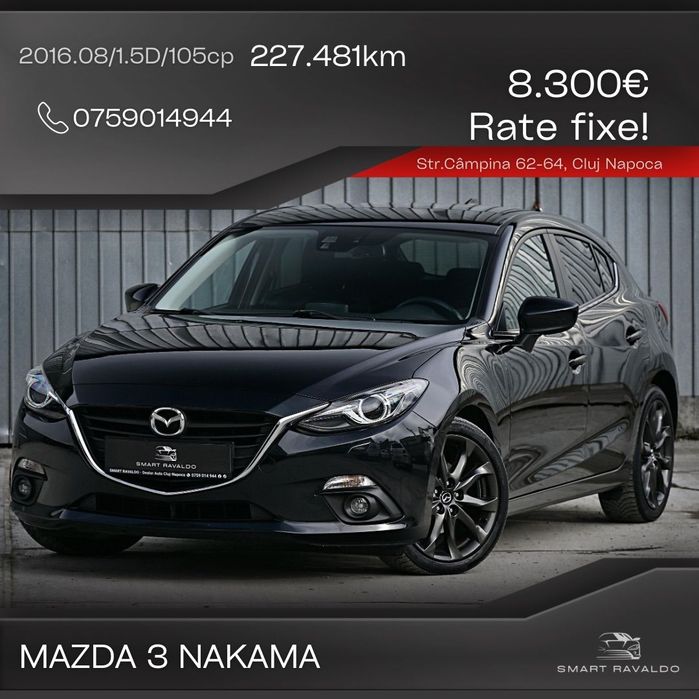 Mazda 3 Nakama Rate Garantie