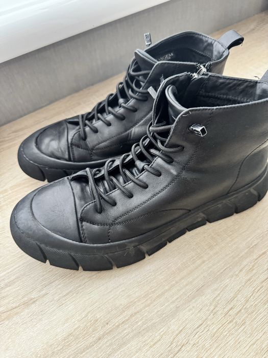 Ботинки кожа мех зимнии