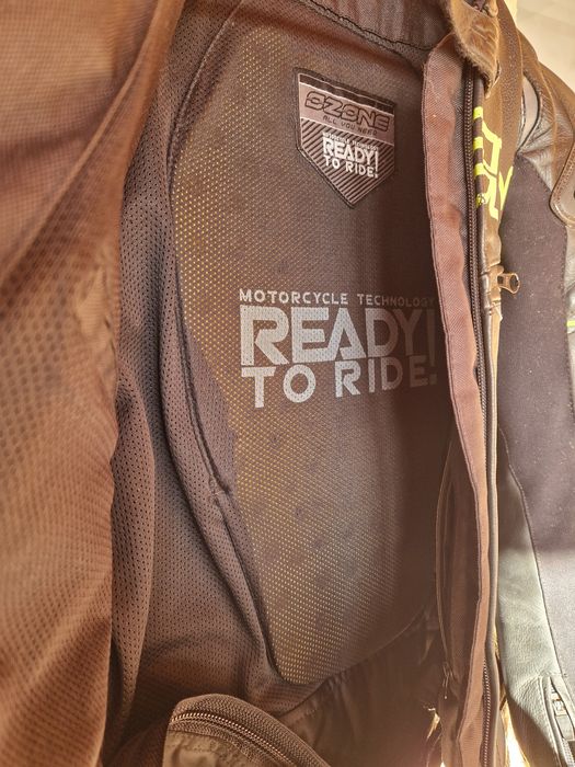 Geacă  piele, ghete alpinestars