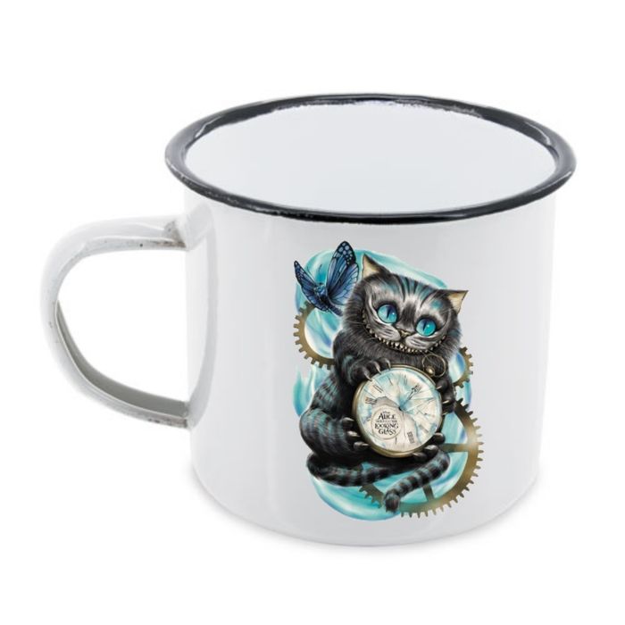 Коледна емайлирана чаша