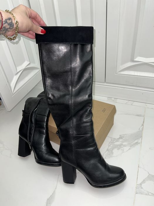 Сапоги кожанные