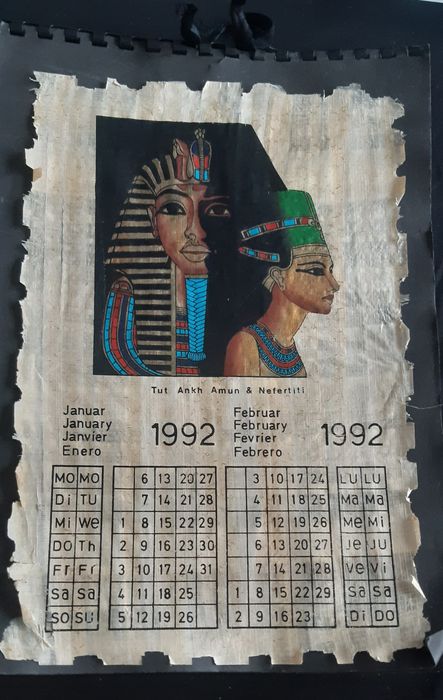 Vand calendar pe papirus din 1992