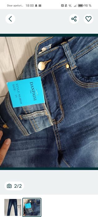 Danpaisi pantaloni Jeans noi S