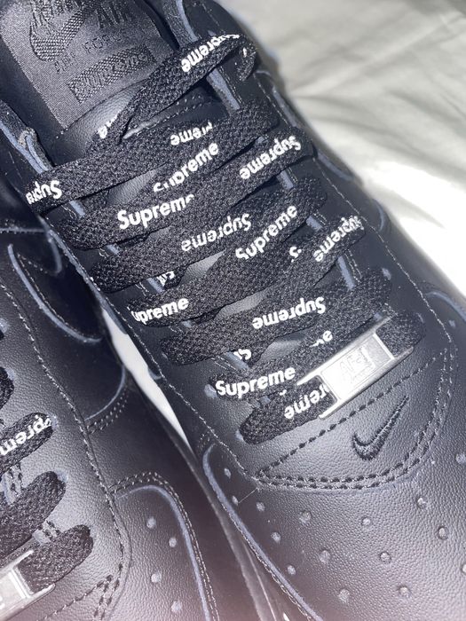Air Force 1 Triple Black X Supreme