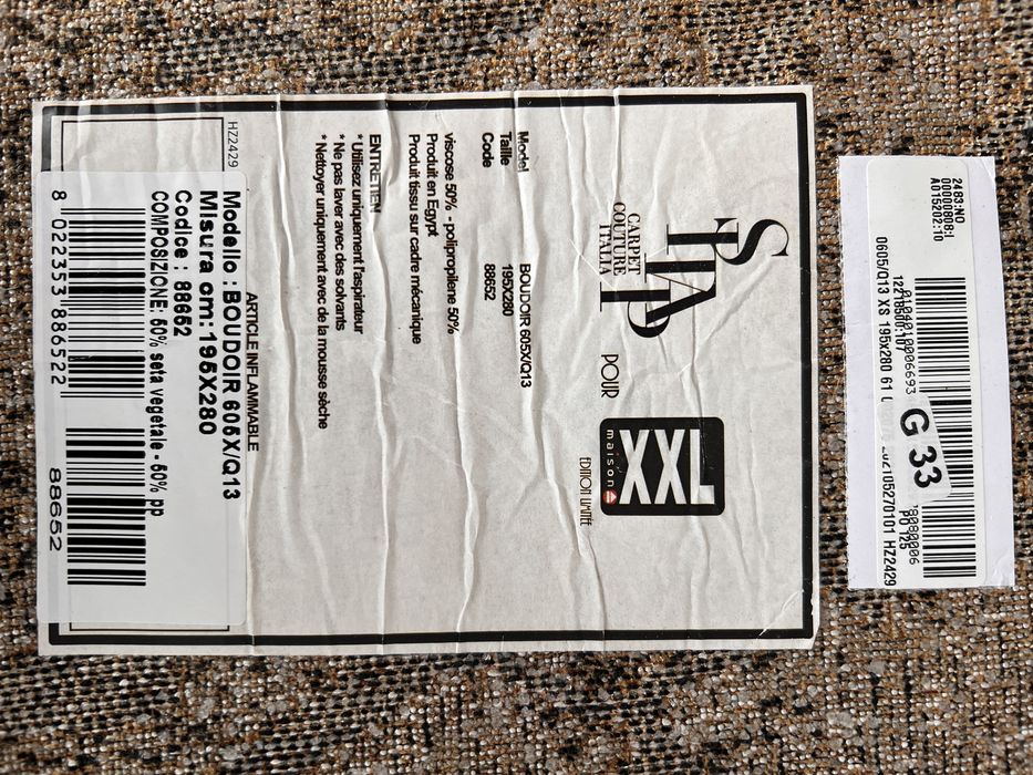 Covor 195x280, SITAP Carpet Couture Italia  (editie limitata)