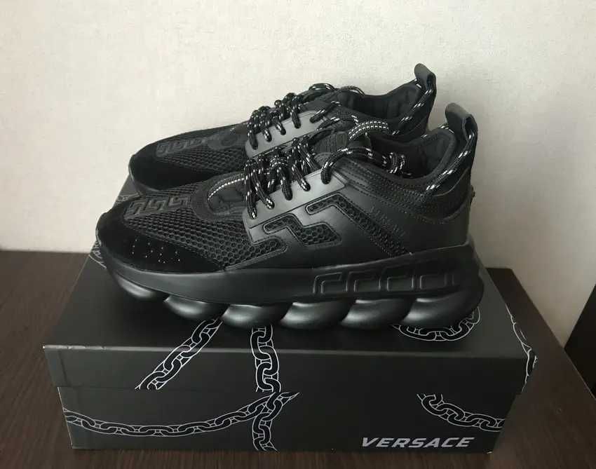 #SUMMER SALE# Versace Chain Reaction Triple Black - Livrare Verificare - Predare Personala