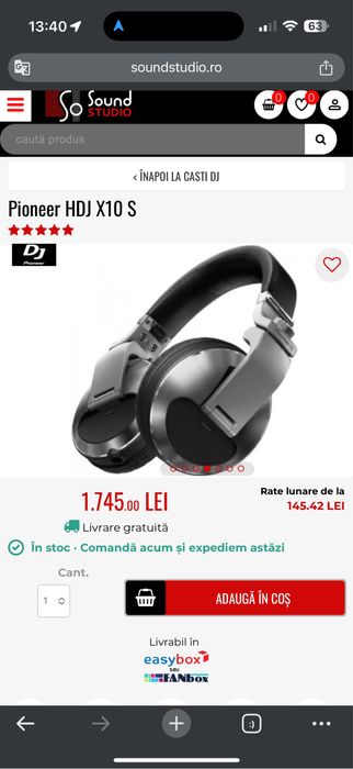 Casti Pioneer HDJ X10 S