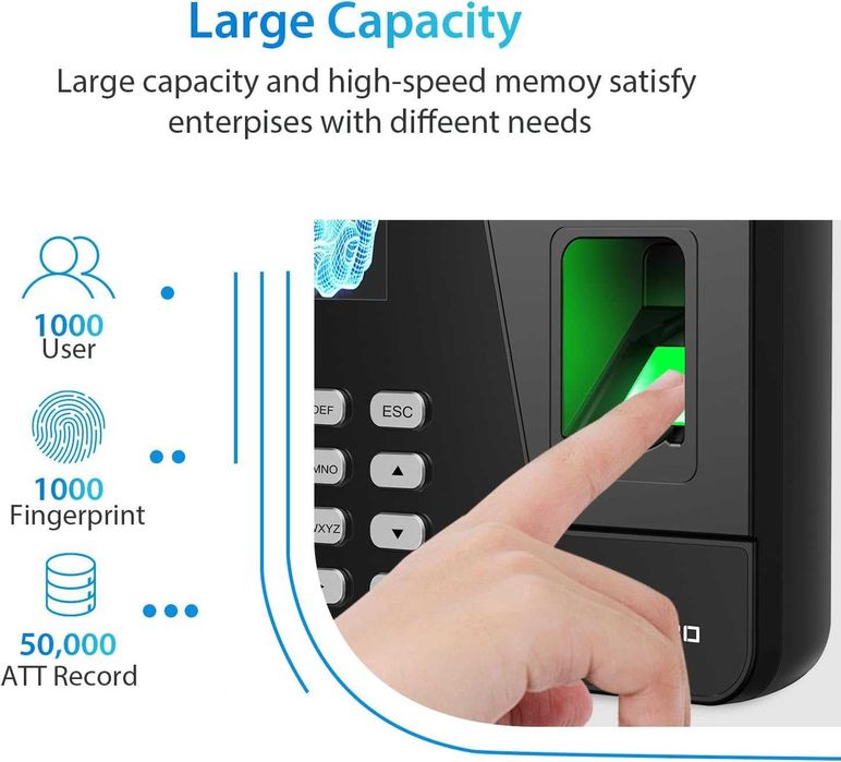 Aparat Pontaj (prezenta) Amprenta+ COD, 500 Utiliz, REDUS de la 500RON