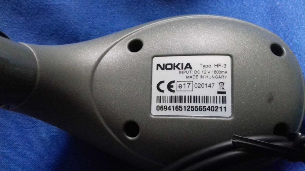 Vintage camera cu headset si hands free Nokia PPH-1/HF-3/HS-1C