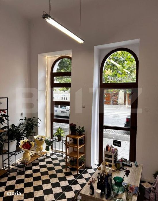 Spatiu comercial, 20 mp, vitrina la strada, zona Horea