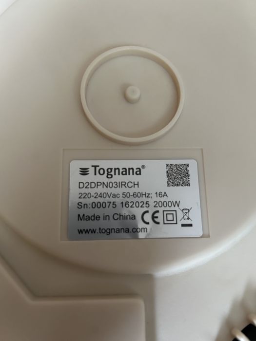 Plită cu inducție portabilă Tognana model D2DPN03IRCH stare impecabilă