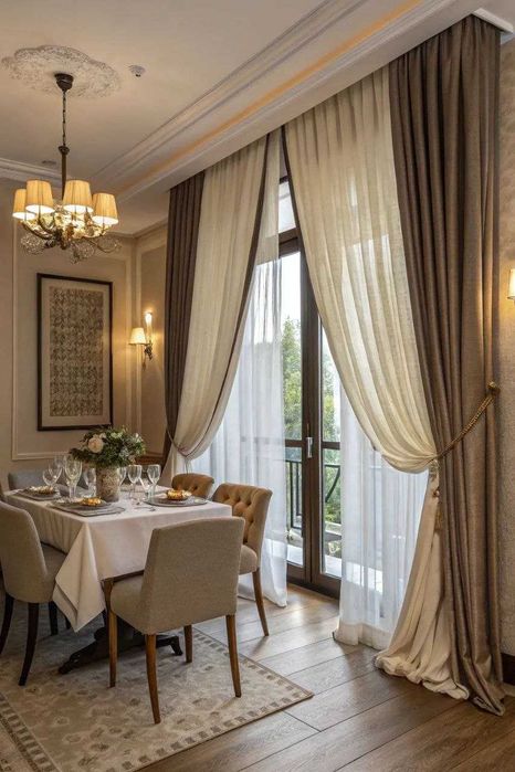 Шторы | Римские шторы | Установка карнизов | Pardalar   Sh1216