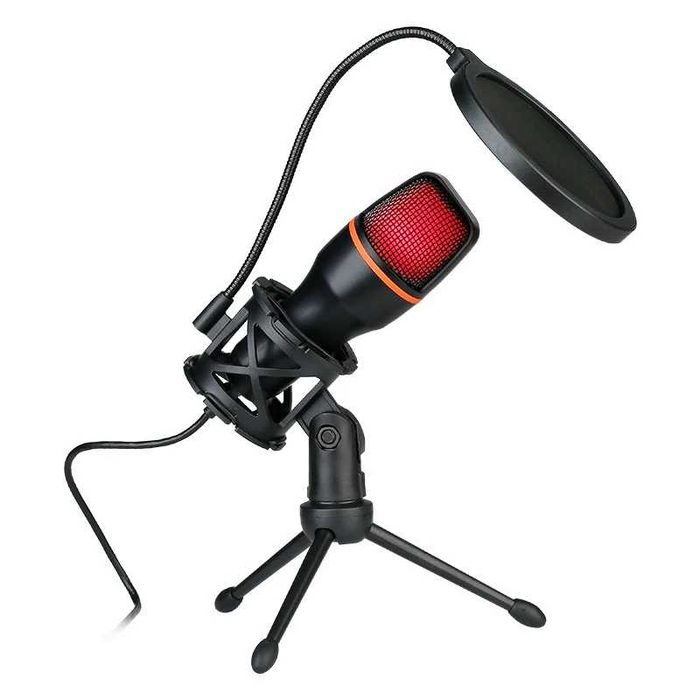 Microfon RGB Condensator pentru Podcast Studio