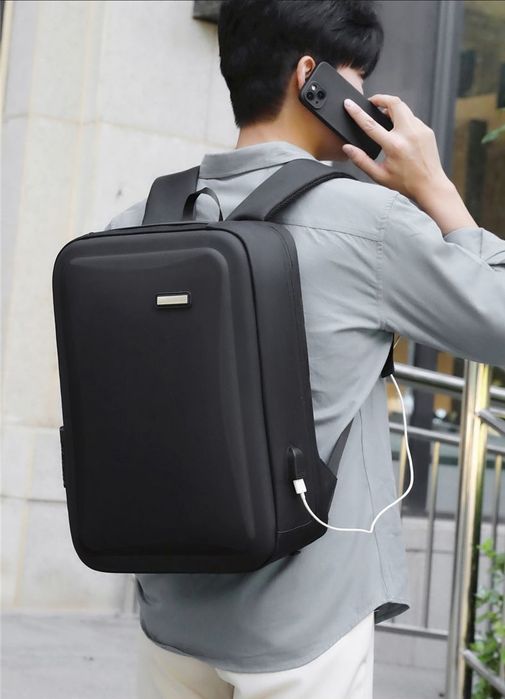мужской рюкзак для ноутбука с твердым корпусом, ударостойкий, водонепр