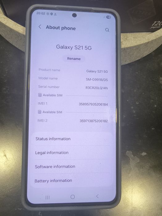 Samsung S 21 5G Phantom Grey