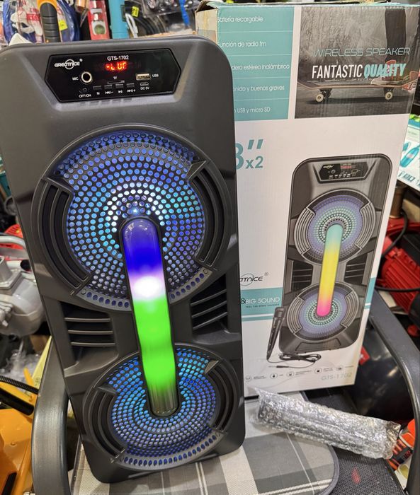 Boxa portabila bluetooth, USB, 60 CM, Radio Fm, Micro SD, Microfon