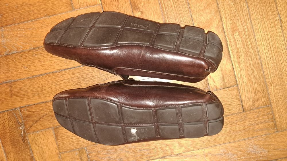 Обувки естествена кожа Прада PRADA