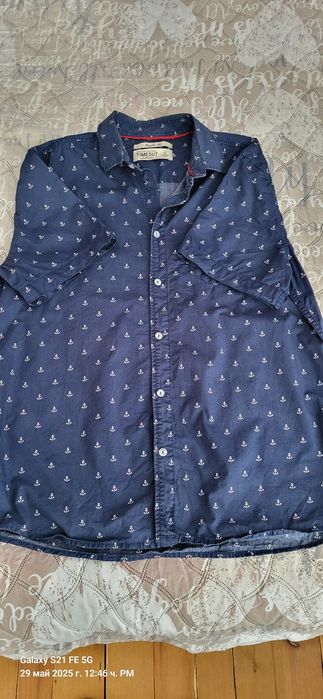 Мъжки къси дънкови панталонки и ризки