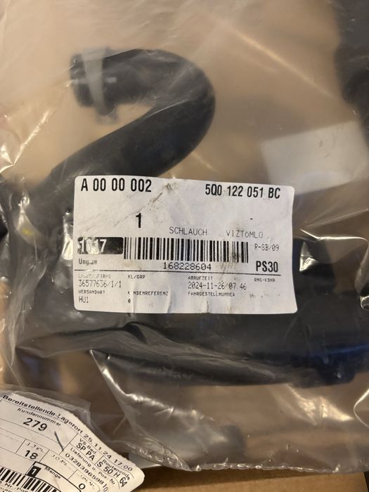 Furtun racire 5Q0122051BC VW Golf 7/7.5/GTI 2.0 TSI