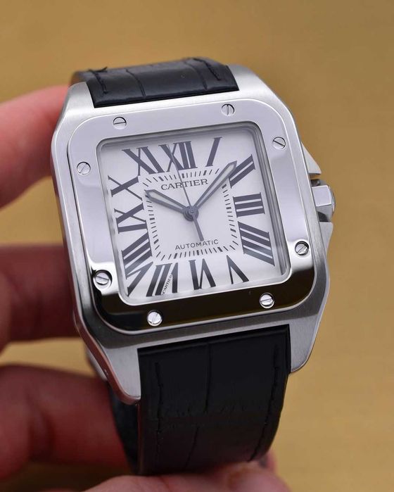 cartier santos 100xl кожа