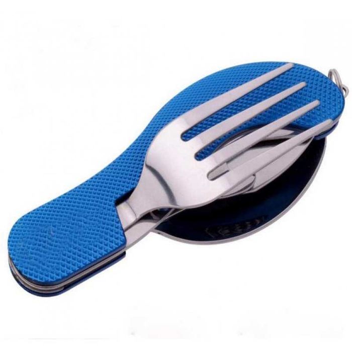 Туристическо джобно ножче с вилица и лъжица 4 в 1