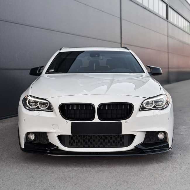 Grile Duble Nari Bara Fata M Style BMW F10 F11, Negru Lucios , M5 Look