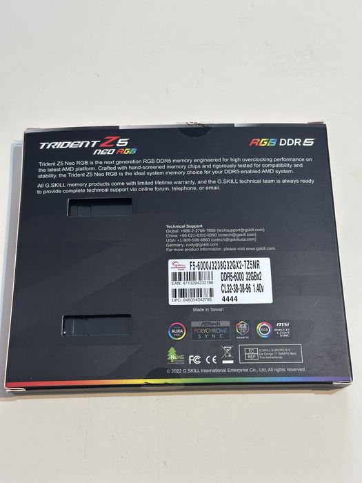 GSKILL Trident Z5 Neo RGB 64GB (2X32) DDR5 6000MHz AMD Expo nefolositi