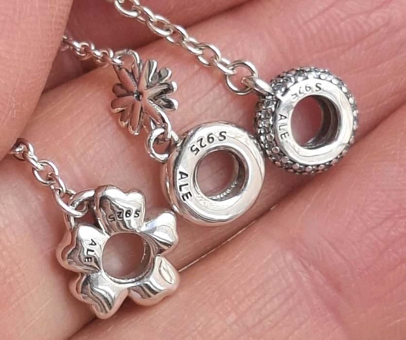 Сребърни осигурителни верижки за гривни Пандора