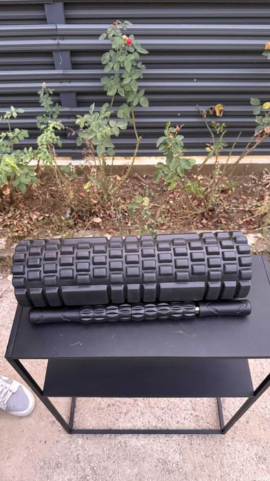 Set masaj fitness si recuperare: Foam Roller + Stick / Rola musculara