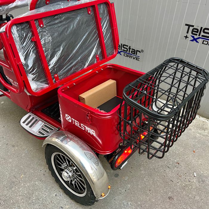 Соларна карго четириместна електрическа триколка 005.3 1500W 60V/23Ah