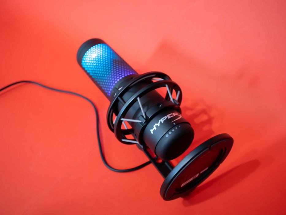 HyperX QuadCast S RGB Микрофон Геймърски USB Mic PC PS4 PS5 Mac