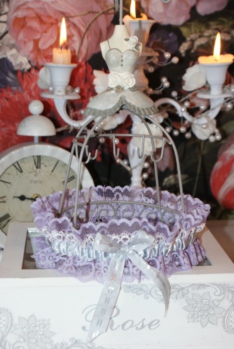 Jartiera mireasa NOUA hand made 100% in Romania Bridal garter