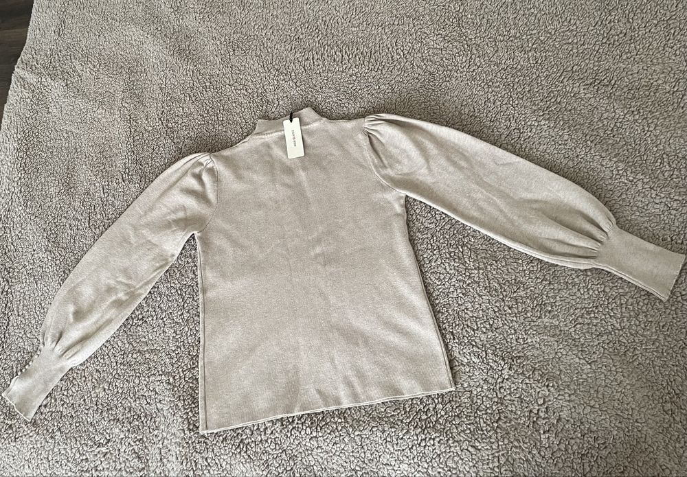 Pulover dama, bej, marime universala (xs-s), nou