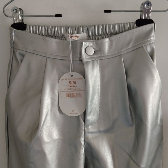 Pantaloni imitație piele Oraije Paris
