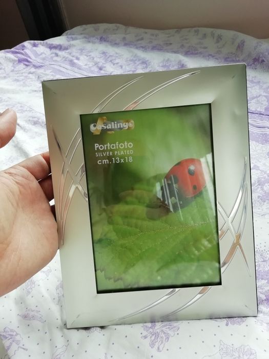 Посребрена рамка за снимки Casaling Portafoto Silver Plated cm. 13×18