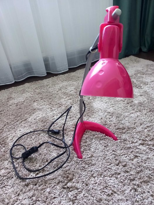Lampa birou Ikea, roz