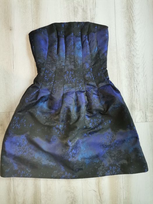 Rochie H&M, albastra, corset, mărimea 36