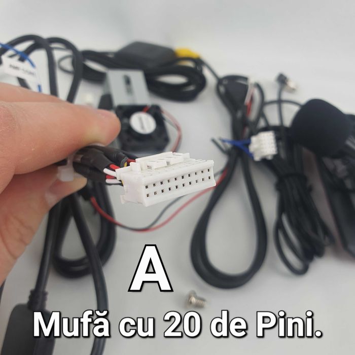 Set Cabluri-Adaptoare Pt Navigatie Android-GPS-Mic-4G-Cooler-USB-Video