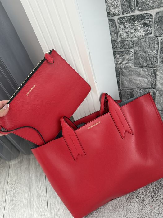 Дамска червена чанта Armani