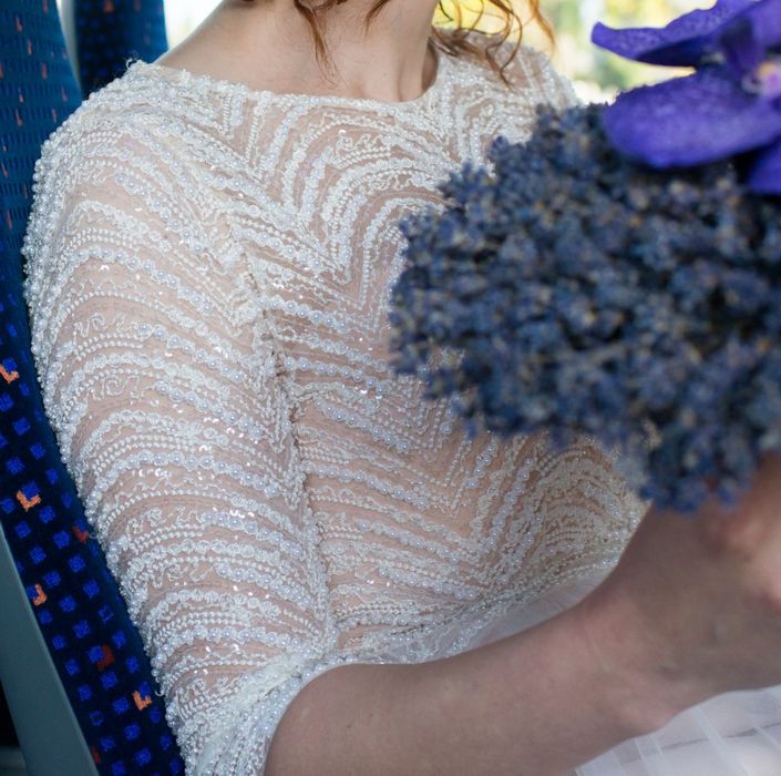 Rochie mireasa/cununie civila potrivita si pentru gravide