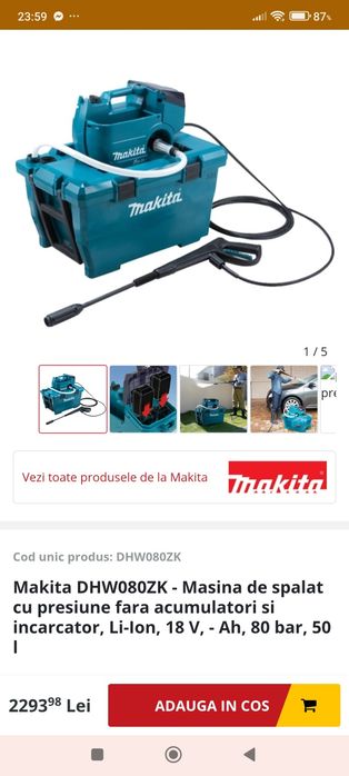 Mașină de spălat cu presiune Makita