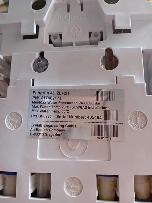 Dozator Ecolab Penguin Pro H/F, Penguin 4U 2L + 2H