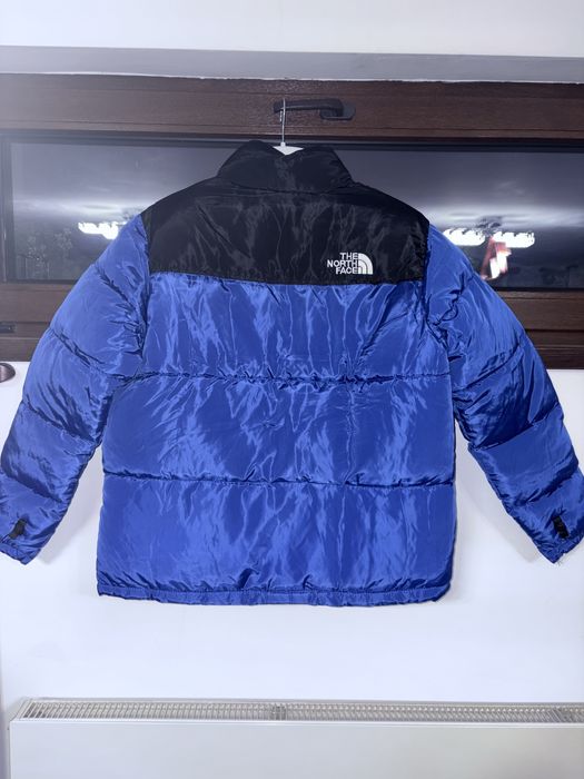 Geacă XL The North Face negru neagră albastru albastră deschis