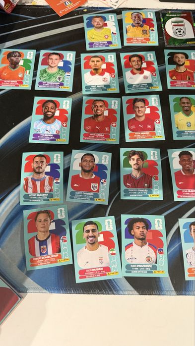 Panini stickers.