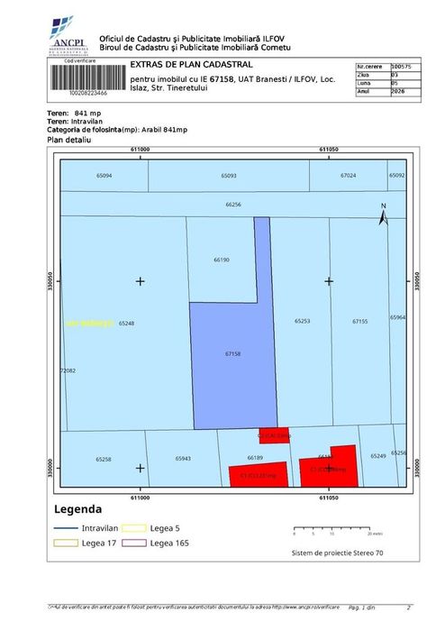 Teren 841 mp Islaz | Noutate