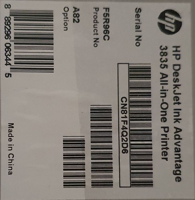 Принтер HP DeskJet 3835