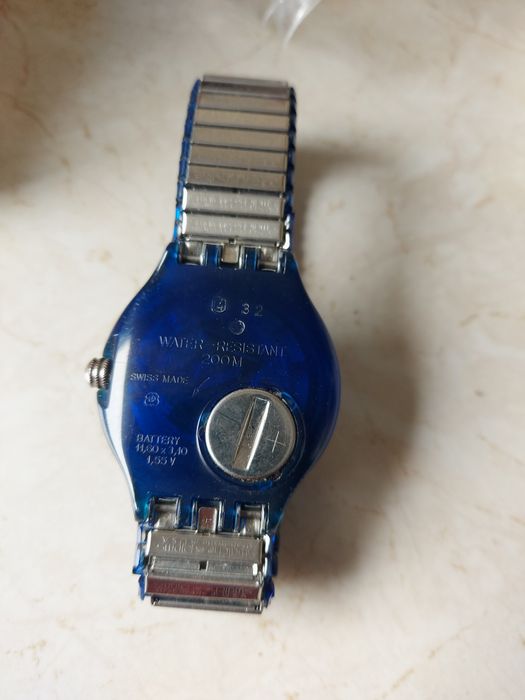 Ceas quartz Swatch Swiss,strap made în usa,curea elastica,baterie noua
