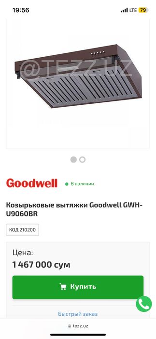 Goodwell вытяжка