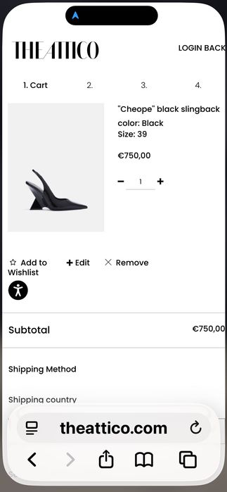 The Attico  40 НОВИ  дамски елегантни обувки