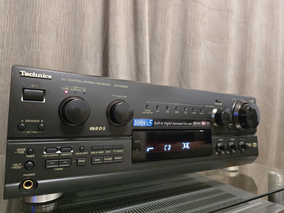 Technics SA-DX940 Made in Japan - 2x100W/8 Ohmi, Class H, Dolby Digital DTS, Receiver Hi-Fi Puternic